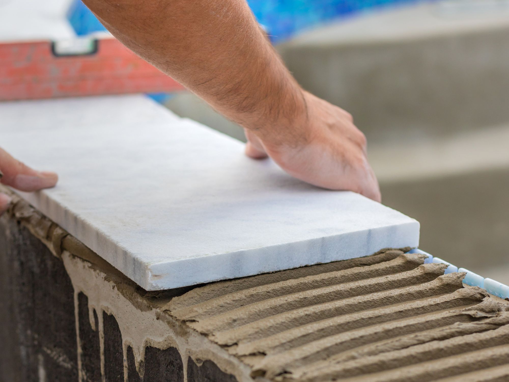 Gunite pool construction